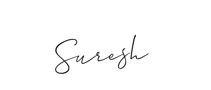 The best way (Allison_Script) to make a short signature is to pick only two or three words in your name. The name Suresh  include a total of six letters. For converting this name. Suresh  signature style 2 images and pictures png