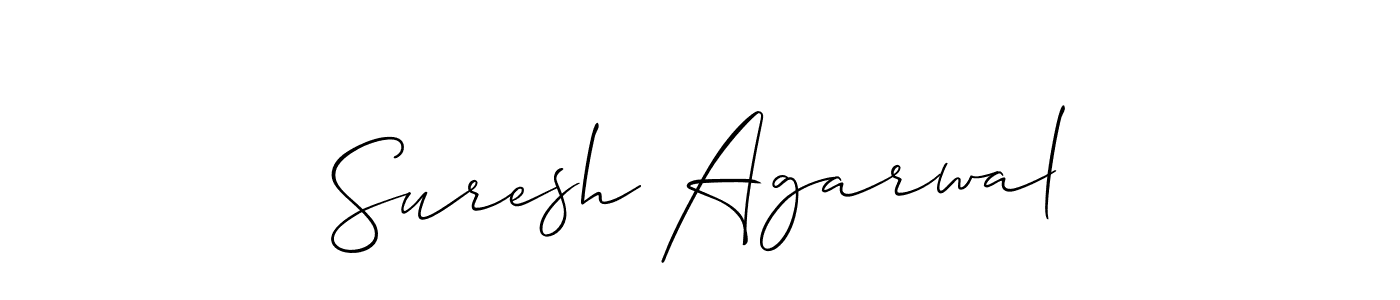 This is the best signature style for the Suresh Agarwal name. Also you like these signature font (Allison_Script). Mix name signature. Suresh Agarwal signature style 2 images and pictures png