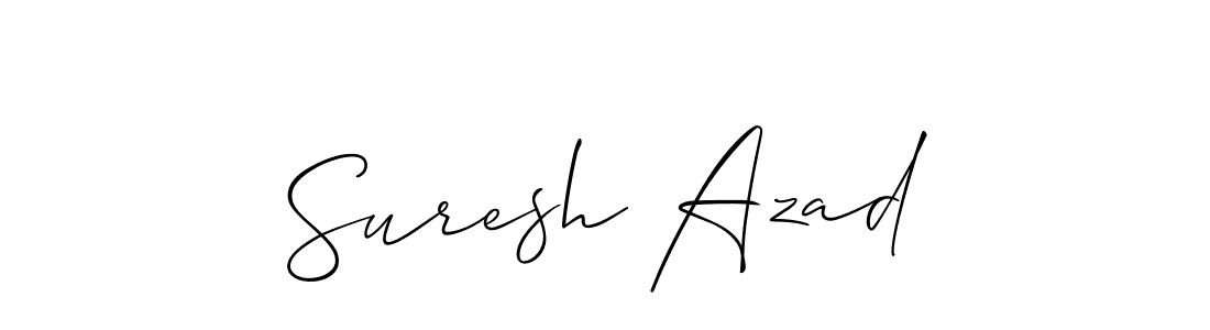 Create a beautiful signature design for name Suresh Azad. With this signature (Allison_Script) fonts, you can make a handwritten signature for free. Suresh Azad signature style 2 images and pictures png