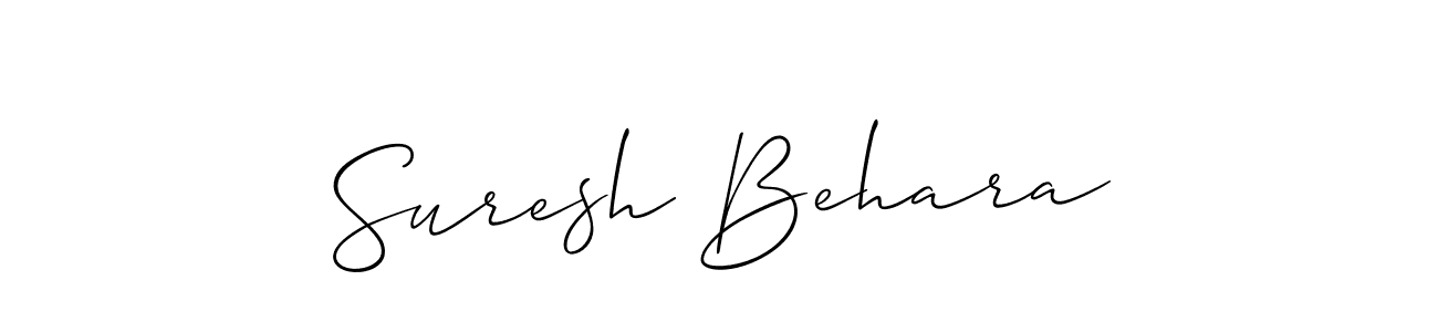 Make a short Suresh Behara signature style. Manage your documents anywhere anytime using Allison_Script. Create and add eSignatures, submit forms, share and send files easily. Suresh Behara signature style 2 images and pictures png