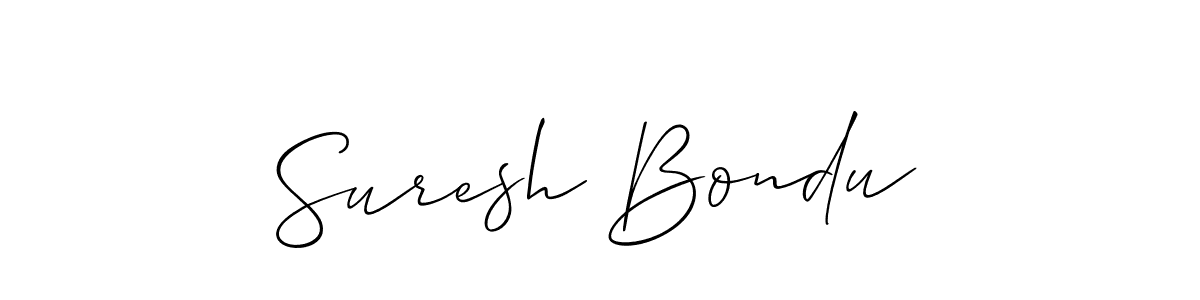 Best and Professional Signature Style for Suresh Bondu. Allison_Script Best Signature Style Collection. Suresh Bondu signature style 2 images and pictures png