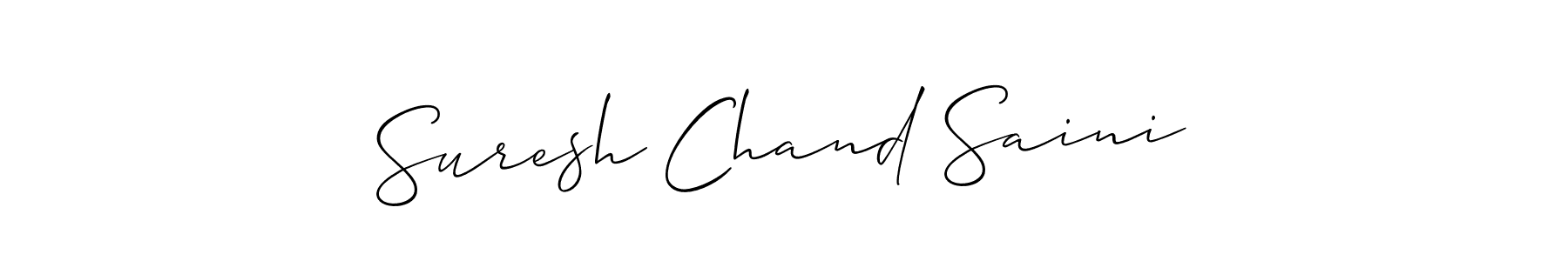 Make a short Suresh Chand Saini signature style. Manage your documents anywhere anytime using Allison_Script. Create and add eSignatures, submit forms, share and send files easily. Suresh Chand Saini signature style 2 images and pictures png