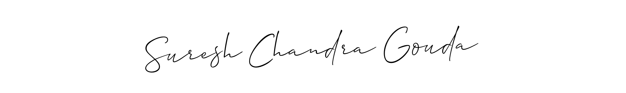 Also we have Suresh Chandra Gouda name is the best signature style. Create professional handwritten signature collection using Allison_Script autograph style. Suresh Chandra Gouda signature style 2 images and pictures png