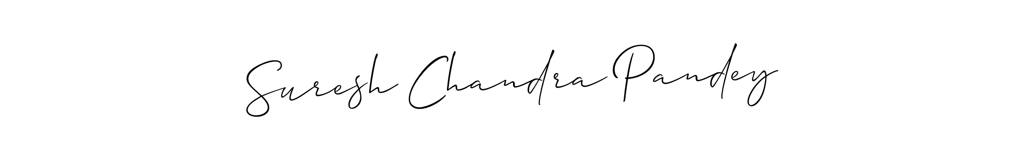 You should practise on your own different ways (Allison_Script) to write your name (Suresh Chandra Pandey) in signature. don't let someone else do it for you. Suresh Chandra Pandey signature style 2 images and pictures png