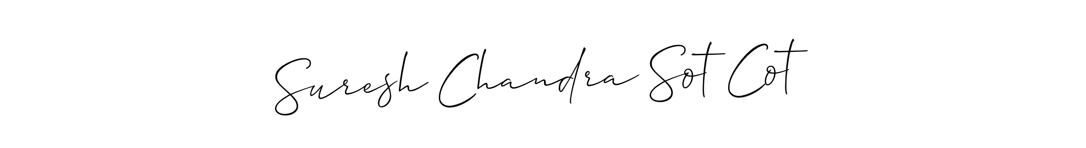 Suresh Chandra Sot Cot stylish signature style. Best Handwritten Sign (Allison_Script) for my name. Handwritten Signature Collection Ideas for my name Suresh Chandra Sot Cot. Suresh Chandra Sot Cot signature style 2 images and pictures png