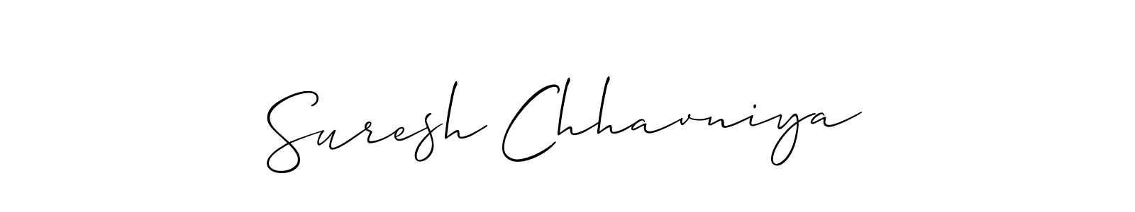 Create a beautiful signature design for name Suresh Chhavniya. With this signature (Allison_Script) fonts, you can make a handwritten signature for free. Suresh Chhavniya signature style 2 images and pictures png