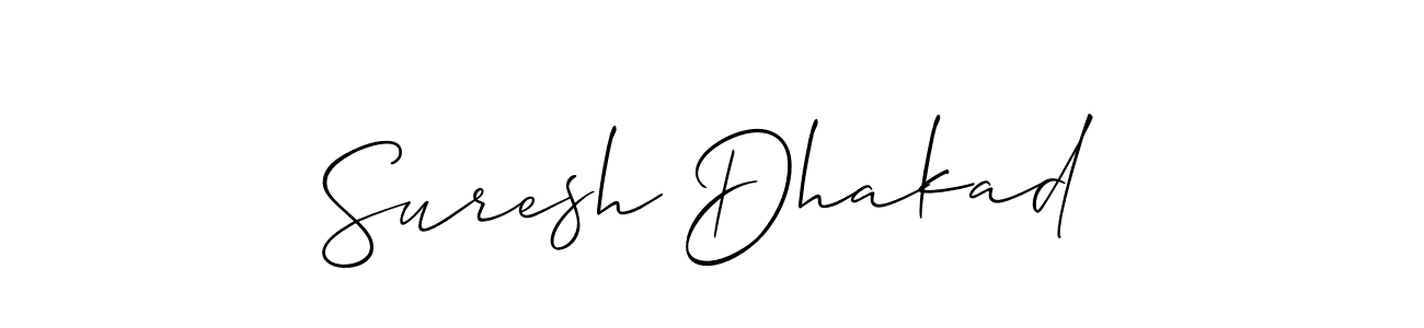 This is the best signature style for the Suresh Dhakad name. Also you like these signature font (Allison_Script). Mix name signature. Suresh Dhakad signature style 2 images and pictures png