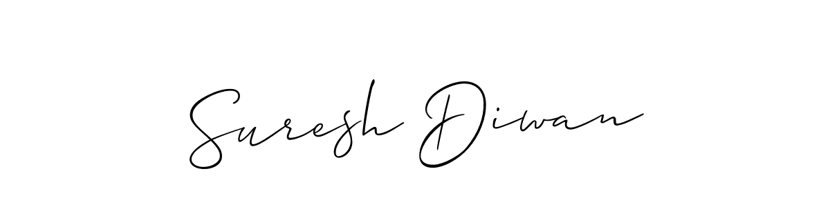 You should practise on your own different ways (Allison_Script) to write your name (Suresh Diwan) in signature. don't let someone else do it for you. Suresh Diwan signature style 2 images and pictures png
