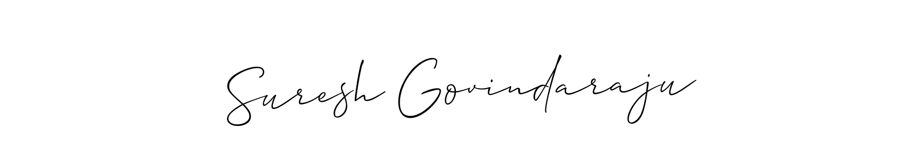 Allison_Script is a professional signature style that is perfect for those who want to add a touch of class to their signature. It is also a great choice for those who want to make their signature more unique. Get Suresh Govindaraju name to fancy signature for free. Suresh Govindaraju signature style 2 images and pictures png