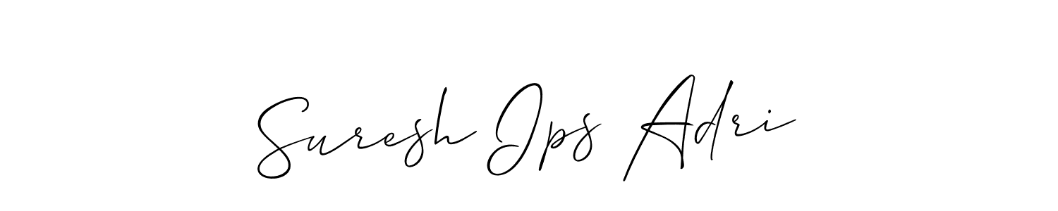 Also You can easily find your signature by using the search form. We will create Suresh Ips Adri name handwritten signature images for you free of cost using Allison_Script sign style. Suresh Ips Adri signature style 2 images and pictures png