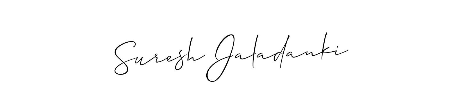 This is the best signature style for the Suresh Jaladanki name. Also you like these signature font (Allison_Script). Mix name signature. Suresh Jaladanki signature style 2 images and pictures png