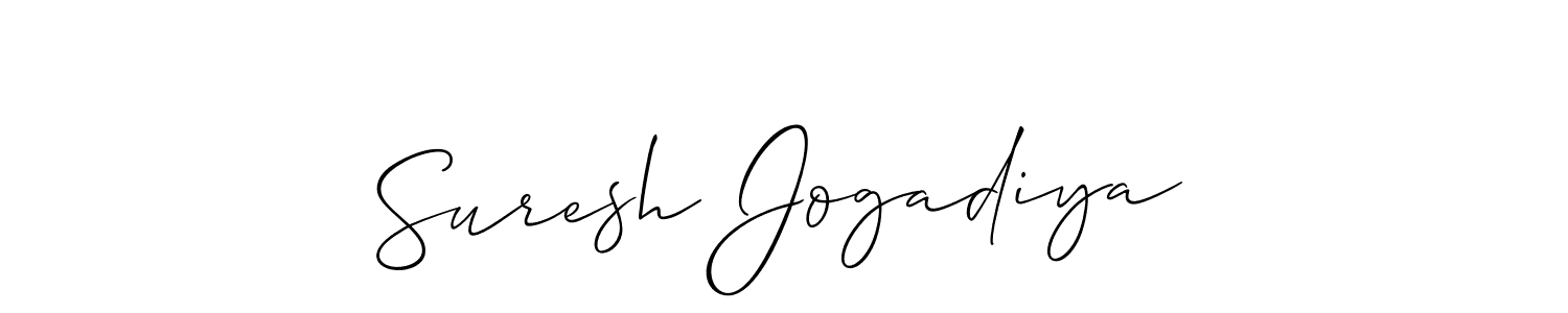 if you are searching for the best signature style for your name Suresh Jogadiya. so please give up your signature search. here we have designed multiple signature styles  using Allison_Script. Suresh Jogadiya signature style 2 images and pictures png