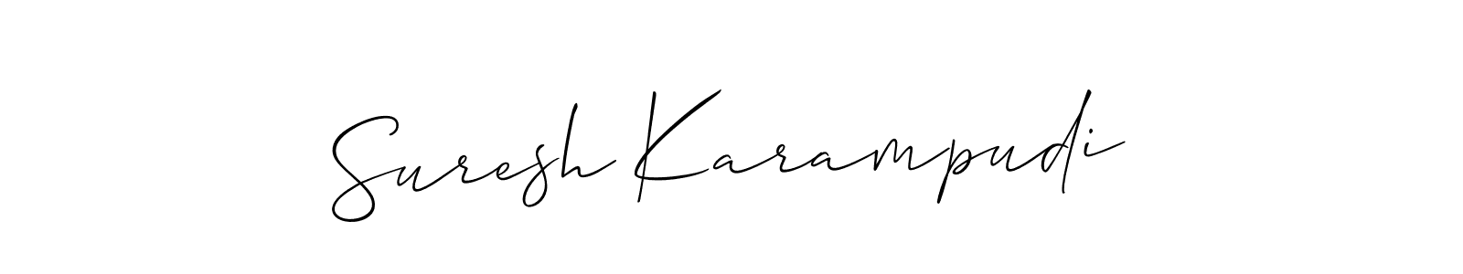 How to make Suresh Karampudi signature? Allison_Script is a professional autograph style. Create handwritten signature for Suresh Karampudi name. Suresh Karampudi signature style 2 images and pictures png