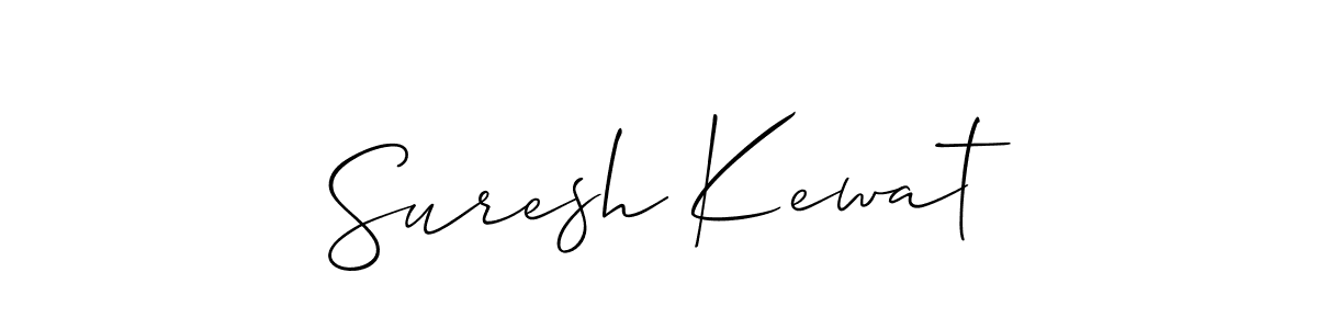 Make a beautiful signature design for name Suresh Kewat. With this signature (Allison_Script) style, you can create a handwritten signature for free. Suresh Kewat signature style 2 images and pictures png