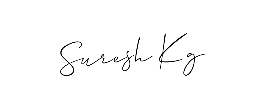 Suresh Kg stylish signature style. Best Handwritten Sign (Allison_Script) for my name. Handwritten Signature Collection Ideas for my name Suresh Kg. Suresh Kg signature style 2 images and pictures png