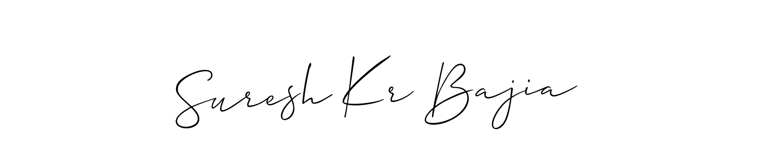 Design your own signature with our free online signature maker. With this signature software, you can create a handwritten (Allison_Script) signature for name Suresh Kr Bajia. Suresh Kr Bajia signature style 2 images and pictures png