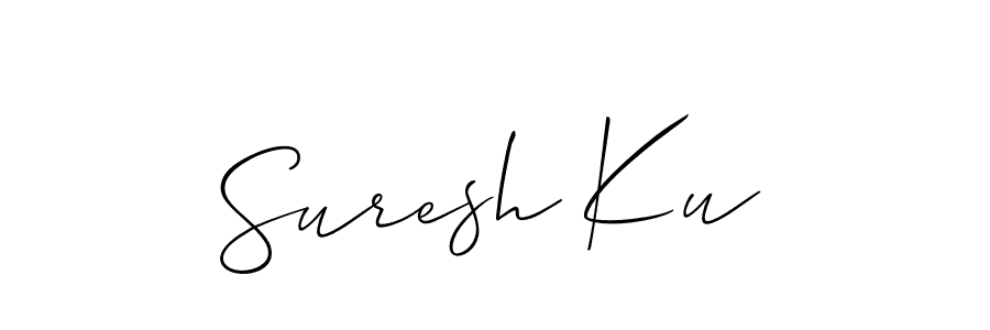 You should practise on your own different ways (Allison_Script) to write your name (Suresh Ku) in signature. don't let someone else do it for you. Suresh Ku signature style 2 images and pictures png