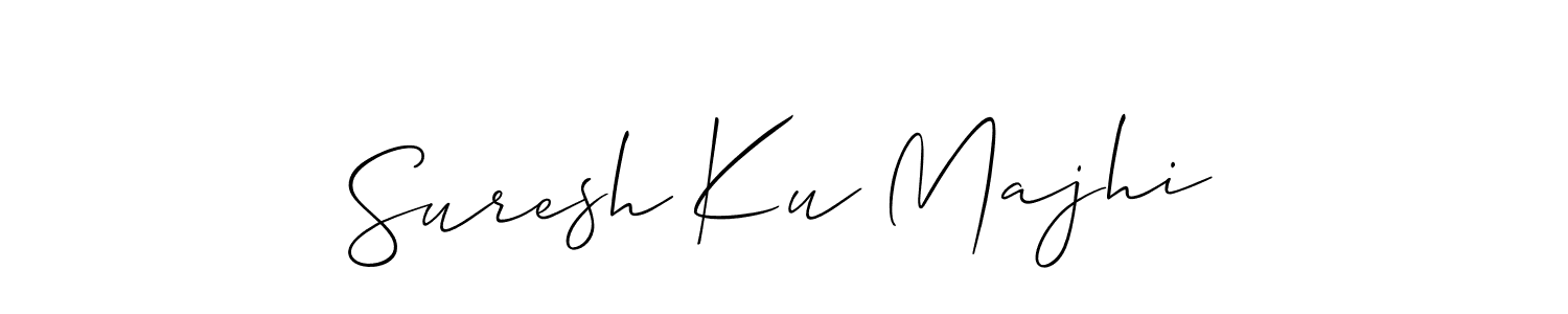 if you are searching for the best signature style for your name Suresh Ku Majhi. so please give up your signature search. here we have designed multiple signature styles  using Allison_Script. Suresh Ku Majhi signature style 2 images and pictures png