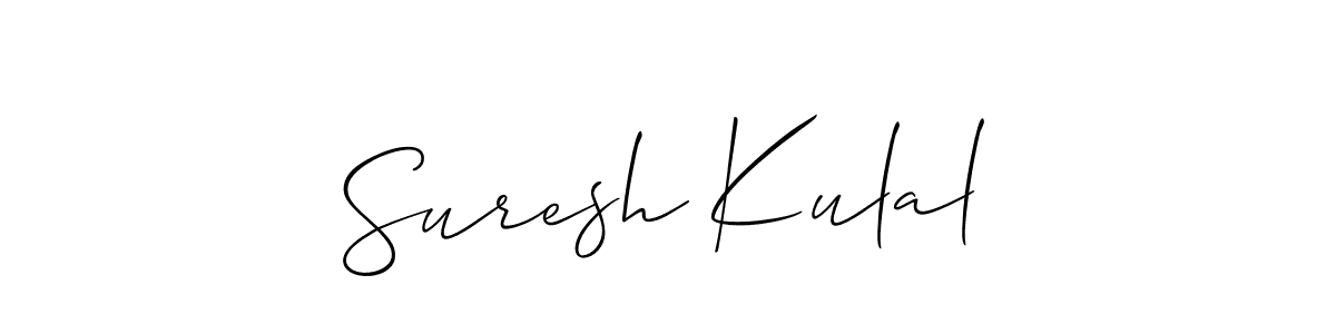 Make a short Suresh Kulal signature style. Manage your documents anywhere anytime using Allison_Script. Create and add eSignatures, submit forms, share and send files easily. Suresh Kulal signature style 2 images and pictures png