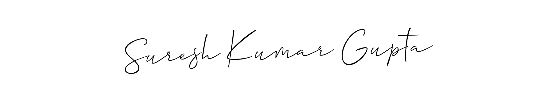 Allison_Script is a professional signature style that is perfect for those who want to add a touch of class to their signature. It is also a great choice for those who want to make their signature more unique. Get Suresh Kumar Gupta name to fancy signature for free. Suresh Kumar Gupta signature style 2 images and pictures png