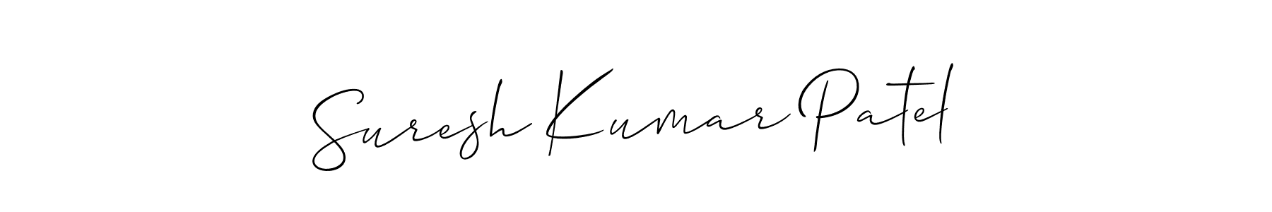 You should practise on your own different ways (Allison_Script) to write your name (Suresh Kumar Patel) in signature. don't let someone else do it for you. Suresh Kumar Patel signature style 2 images and pictures png