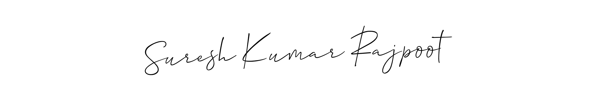 You should practise on your own different ways (Allison_Script) to write your name (Suresh Kumar Rajpoot) in signature. don't let someone else do it for you. Suresh Kumar Rajpoot signature style 2 images and pictures png
