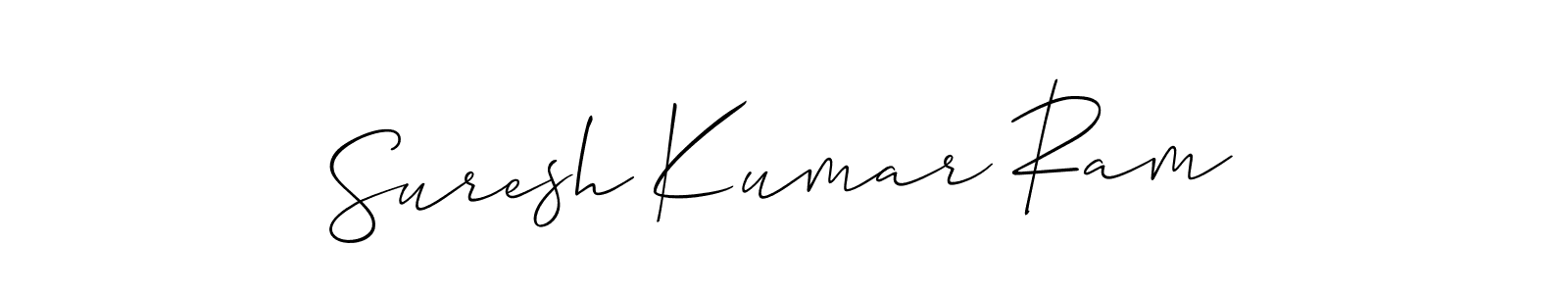 How to Draw Suresh Kumar Ram signature style? Allison_Script is a latest design signature styles for name Suresh Kumar Ram. Suresh Kumar Ram signature style 2 images and pictures png