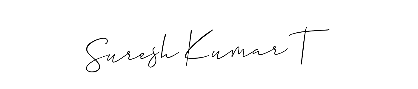 Here are the top 10 professional signature styles for the name Suresh Kumar T. These are the best autograph styles you can use for your name. Suresh Kumar T signature style 2 images and pictures png