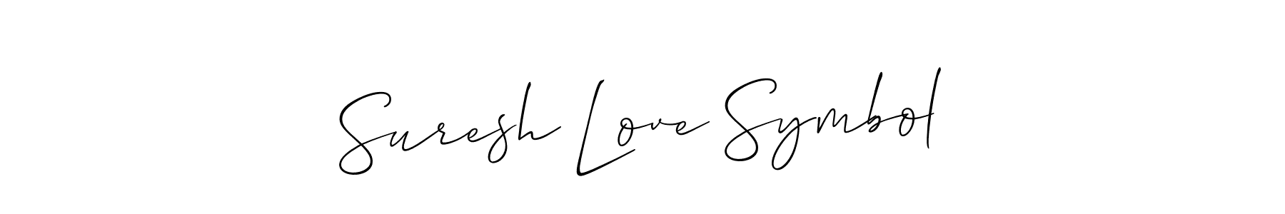 Design your own signature with our free online signature maker. With this signature software, you can create a handwritten (Allison_Script) signature for name Suresh Love Symbol. Suresh Love Symbol signature style 2 images and pictures png