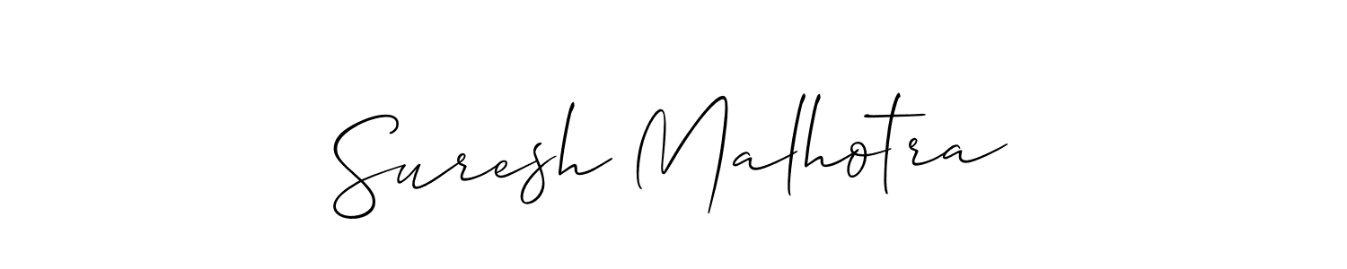 How to Draw Suresh Malhotra signature style? Allison_Script is a latest design signature styles for name Suresh Malhotra. Suresh Malhotra signature style 2 images and pictures png