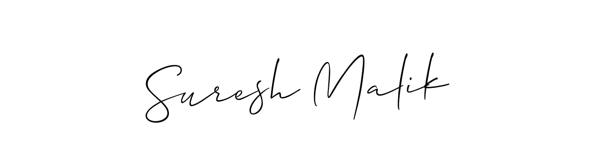 Make a beautiful signature design for name Suresh Malik. Use this online signature maker to create a handwritten signature for free. Suresh Malik signature style 2 images and pictures png