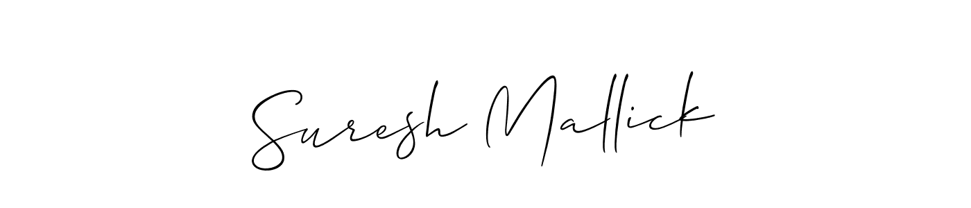 Design your own signature with our free online signature maker. With this signature software, you can create a handwritten (Allison_Script) signature for name Suresh Mallick. Suresh Mallick signature style 2 images and pictures png