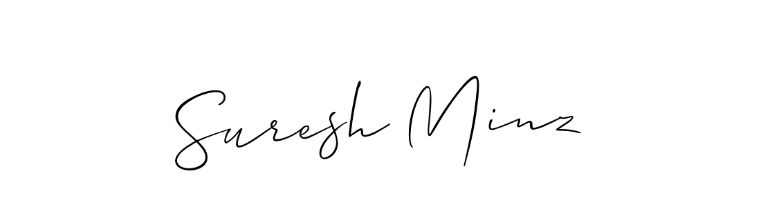 How to Draw Suresh Minz signature style? Allison_Script is a latest design signature styles for name Suresh Minz. Suresh Minz signature style 2 images and pictures png