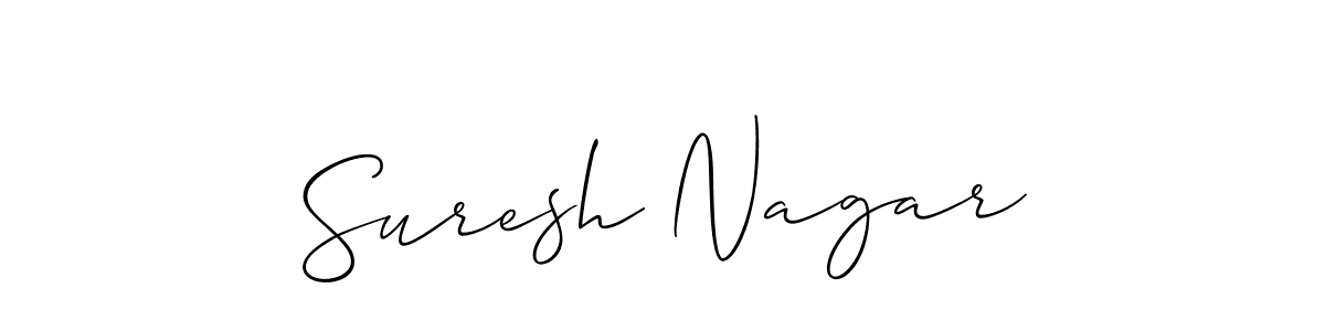 This is the best signature style for the Suresh Nagar name. Also you like these signature font (Allison_Script). Mix name signature. Suresh Nagar signature style 2 images and pictures png