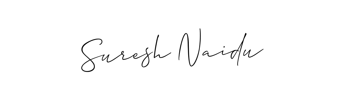 Use a signature maker to create a handwritten signature online. With this signature software, you can design (Allison_Script) your own signature for name Suresh Naidu. Suresh Naidu signature style 2 images and pictures png