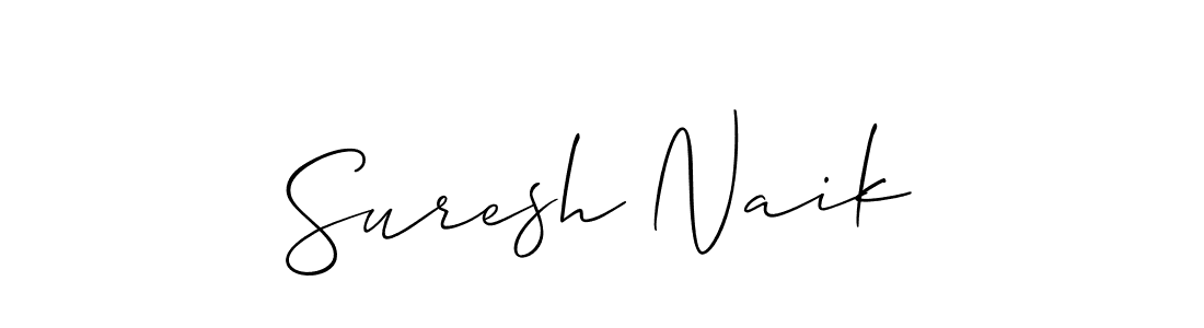 Make a beautiful signature design for name Suresh Naik. With this signature (Allison_Script) style, you can create a handwritten signature for free. Suresh Naik signature style 2 images and pictures png