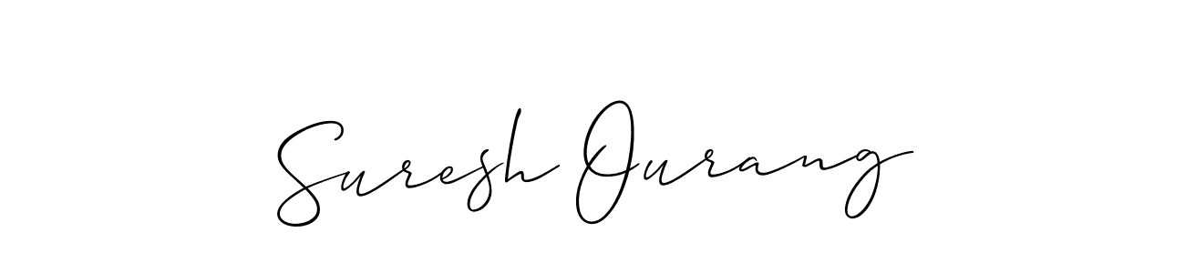 Make a short Suresh Ourang signature style. Manage your documents anywhere anytime using Allison_Script. Create and add eSignatures, submit forms, share and send files easily. Suresh Ourang signature style 2 images and pictures png