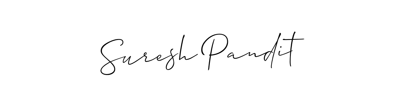 How to Draw Suresh Pandit signature style? Allison_Script is a latest design signature styles for name Suresh Pandit. Suresh Pandit signature style 2 images and pictures png