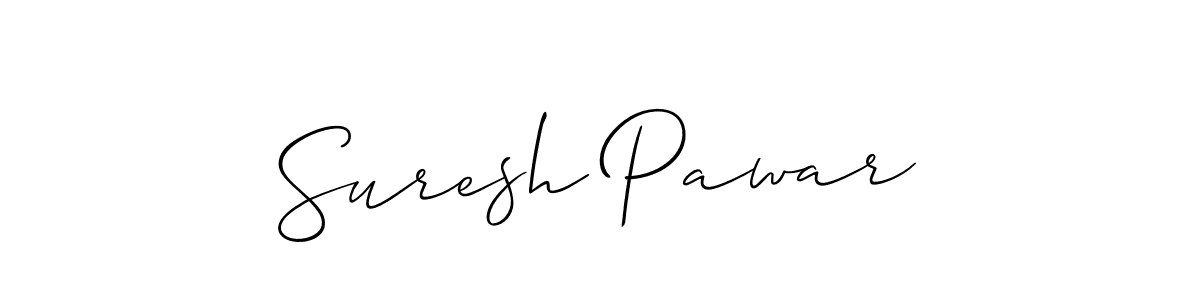 Make a beautiful signature design for name Suresh Pawar. With this signature (Allison_Script) style, you can create a handwritten signature for free. Suresh Pawar signature style 2 images and pictures png