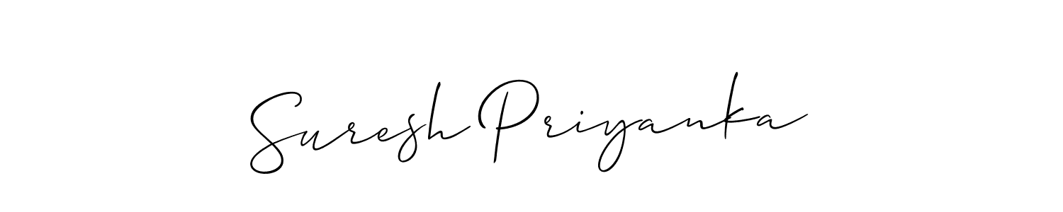 You can use this online signature creator to create a handwritten signature for the name Suresh Priyanka. This is the best online autograph maker. Suresh Priyanka signature style 2 images and pictures png