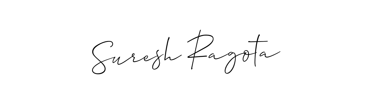 This is the best signature style for the Suresh Ragota name. Also you like these signature font (Allison_Script). Mix name signature. Suresh Ragota signature style 2 images and pictures png