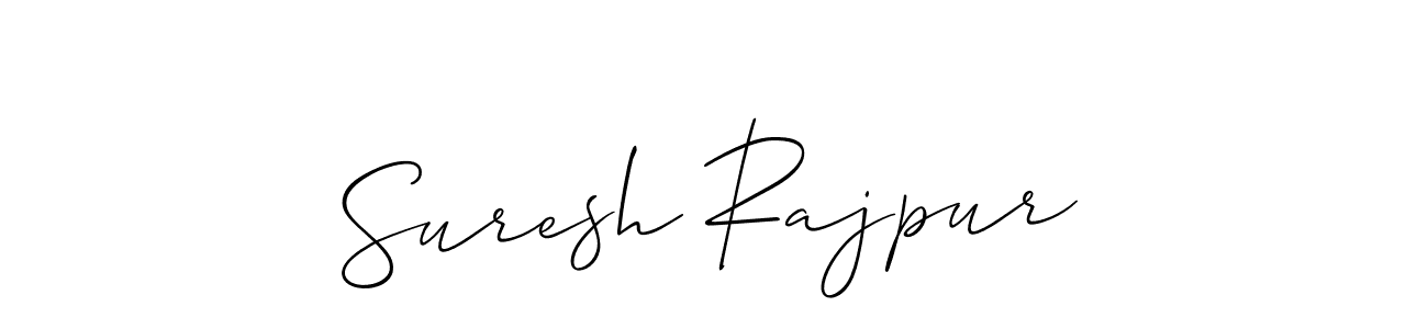 It looks lik you need a new signature style for name Suresh Rajpur. Design unique handwritten (Allison_Script) signature with our free signature maker in just a few clicks. Suresh Rajpur signature style 2 images and pictures png