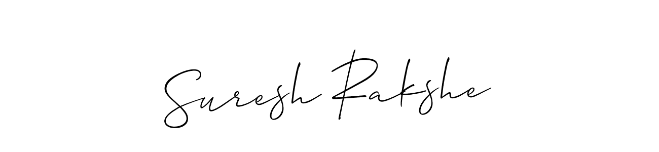 How to make Suresh Rakshe signature? Allison_Script is a professional autograph style. Create handwritten signature for Suresh Rakshe name. Suresh Rakshe signature style 2 images and pictures png