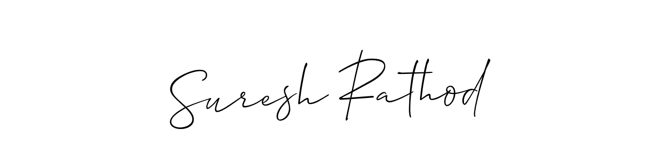 Suresh Rathod stylish signature style. Best Handwritten Sign (Allison_Script) for my name. Handwritten Signature Collection Ideas for my name Suresh Rathod. Suresh Rathod signature style 2 images and pictures png