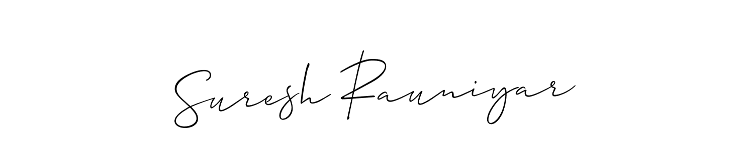 How to Draw Suresh Rauniyar signature style? Allison_Script is a latest design signature styles for name Suresh Rauniyar. Suresh Rauniyar signature style 2 images and pictures png