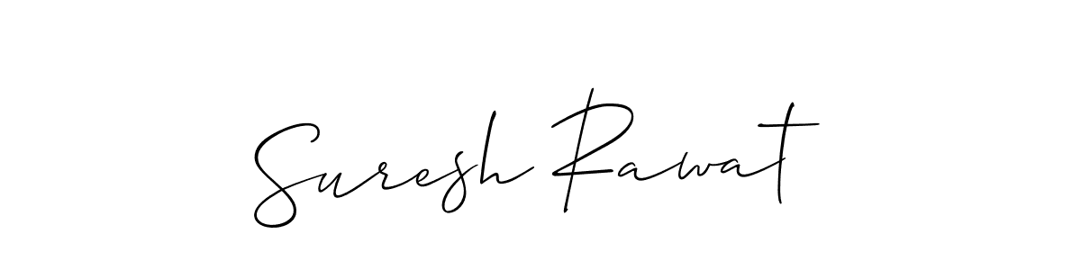 Allison_Script is a professional signature style that is perfect for those who want to add a touch of class to their signature. It is also a great choice for those who want to make their signature more unique. Get Suresh Rawat name to fancy signature for free. Suresh Rawat signature style 2 images and pictures png