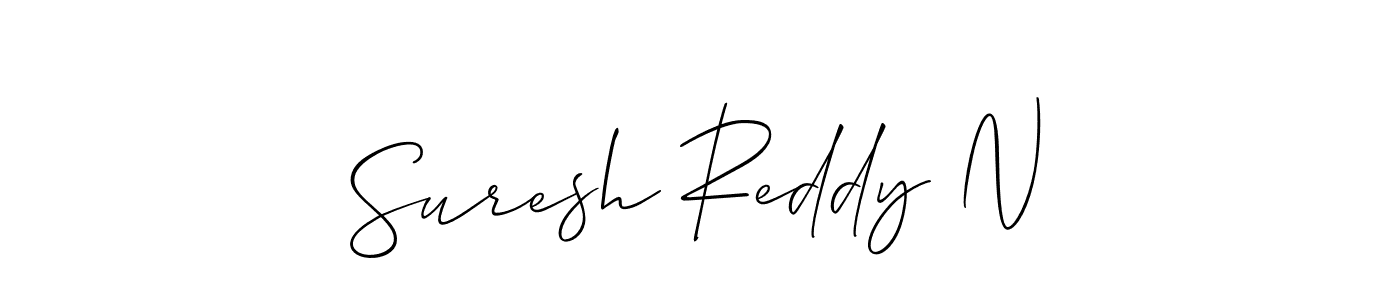 Similarly Allison_Script is the best handwritten signature design. Signature creator online .You can use it as an online autograph creator for name Suresh Reddy N. Suresh Reddy N signature style 2 images and pictures png