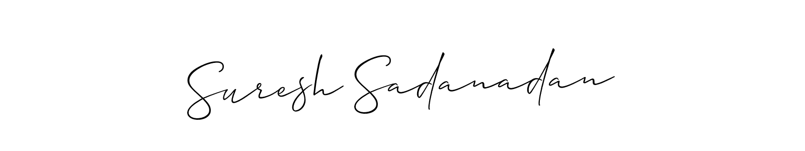 Create a beautiful signature design for name Suresh Sadanadan. With this signature (Allison_Script) fonts, you can make a handwritten signature for free. Suresh Sadanadan signature style 2 images and pictures png