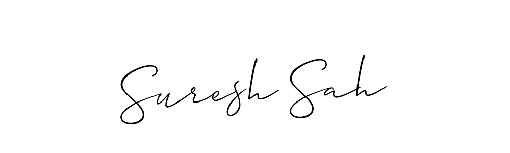 Also we have Suresh Sah name is the best signature style. Create professional handwritten signature collection using Allison_Script autograph style. Suresh Sah signature style 2 images and pictures png