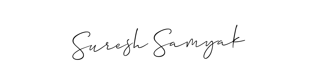 Once you've used our free online signature maker to create your best signature Allison_Script style, it's time to enjoy all of the benefits that Suresh Samyak name signing documents. Suresh Samyak signature style 2 images and pictures png